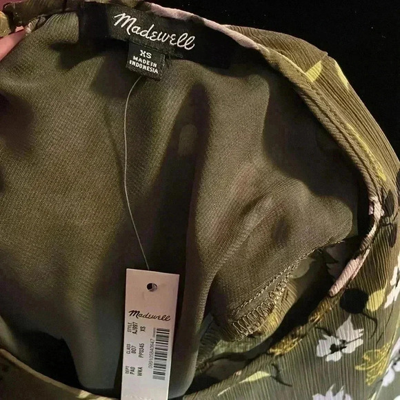 Madewell NWT Women’s XS Floral Baby Doll Style Blouse - Picture 7 of 10